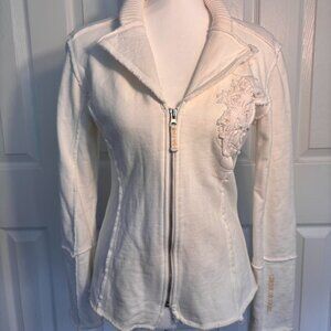 Cirque du Soleil Cream Zip-Up Sweatshirt | Size M